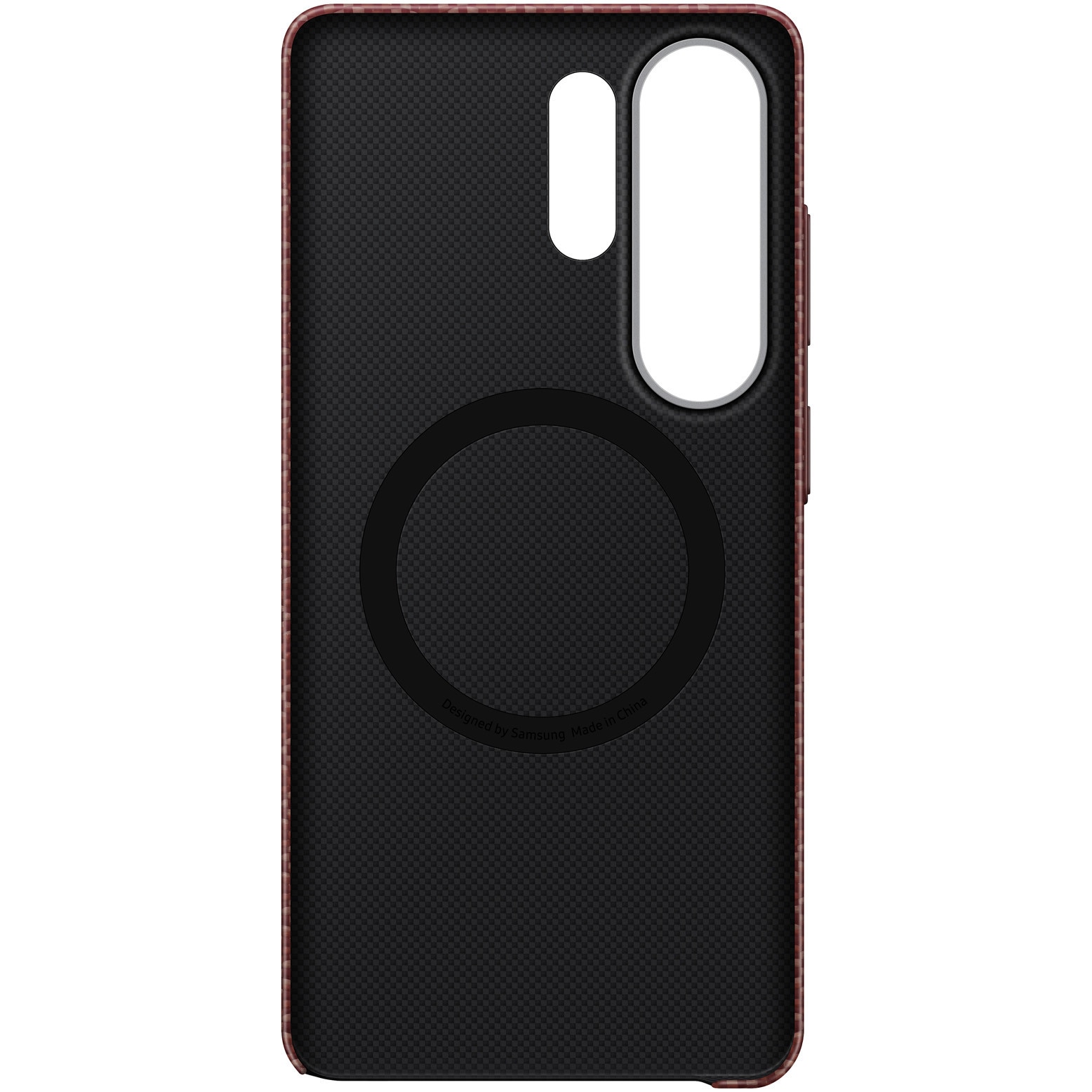Husa de protectie Samsung pentru Galaxy S26 Ultra, Carbon Magnet, Coralred