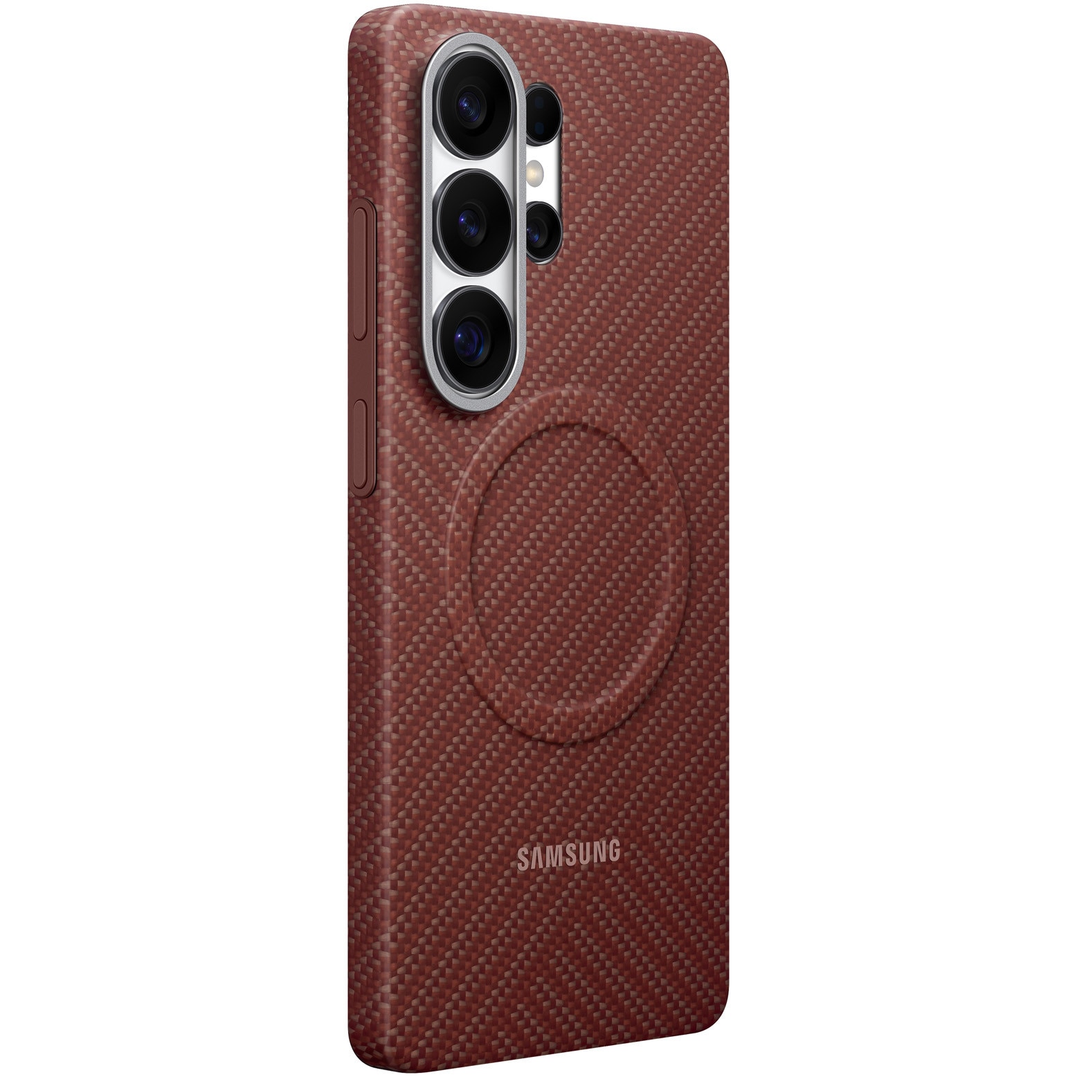 Husa de protectie Samsung pentru Galaxy S26 Ultra, Carbon Magnet, Coralred