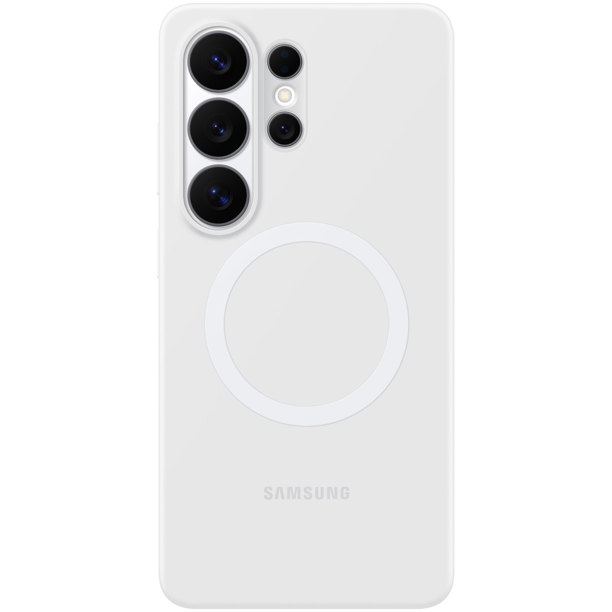 Husa de protectie Samsung pentru Galaxy S26 Ultra, Silicon Magnet, White