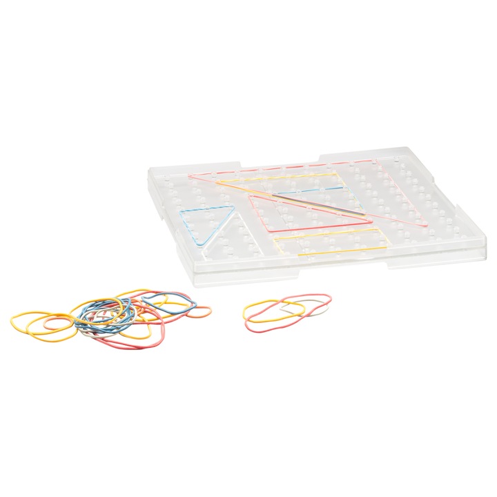 Geoboard, joc creativ cu elastice