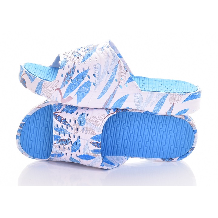 Papuci dama Martinus, albastru, material sintetic, 37 EU