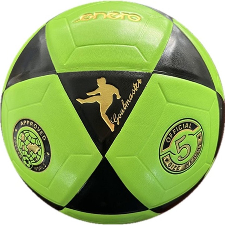 Enero Team Tk2411 - minge de fotbal (mărimea 5), verde/negru