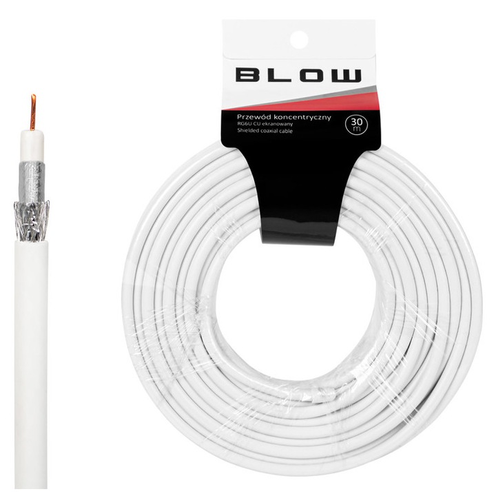 73-618# Koaxiális kábel rg6u réz 1.02 32x árnyékolás