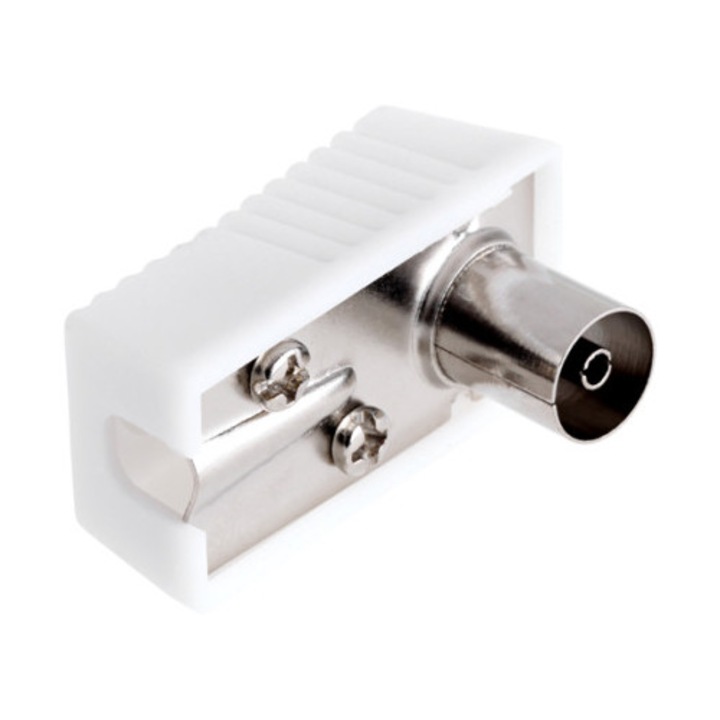 Nagy, ferde TV antennacsatlakozó kábelhez