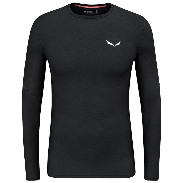 Bluza merino barbati Salewa Cristallo Warm Alpine FW 2025, Negru, 46