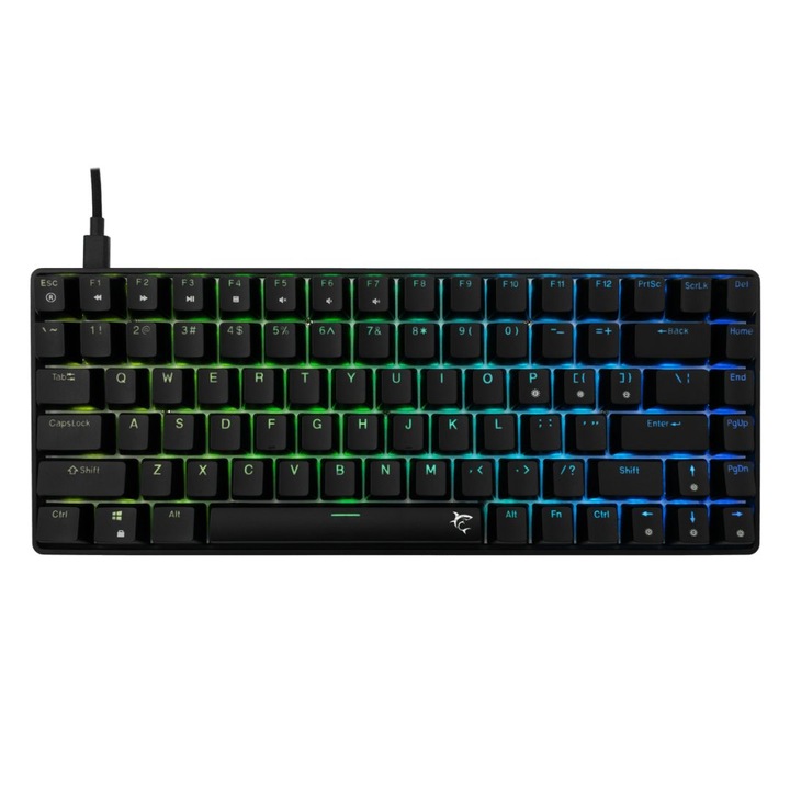 White Shark Hamachi RGB Gaming клавиатура Черна US, 279687