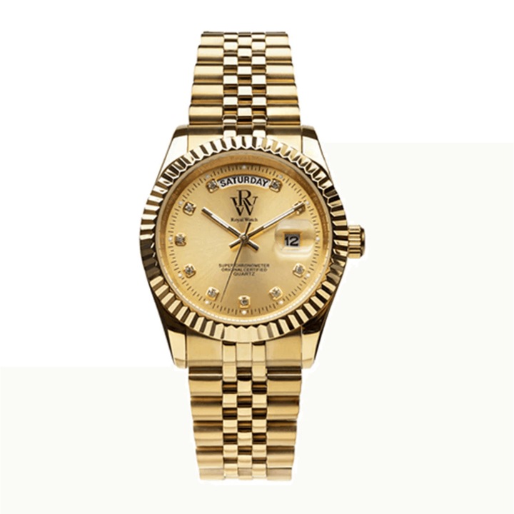 Ceas de mana Royal Watch auriu, RW 110/G, unisex