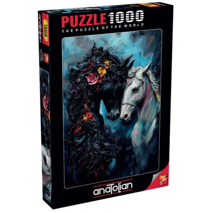 Puzzle, Anatolian, Fekete-fehér, 1000 darabos
