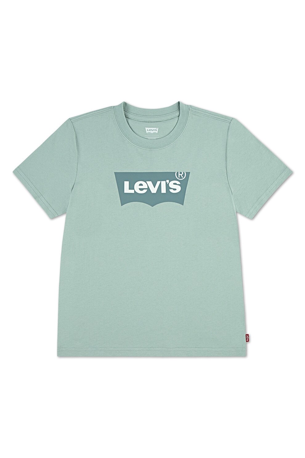 Levi's, Tricou cu imprimeu logo liliac, Verde pal, 128 CM