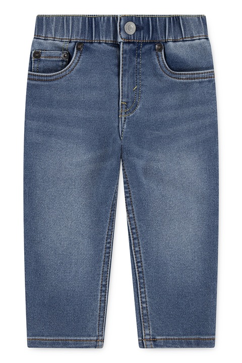 Levi's, Blugi cu talie elastica, Albastru melange