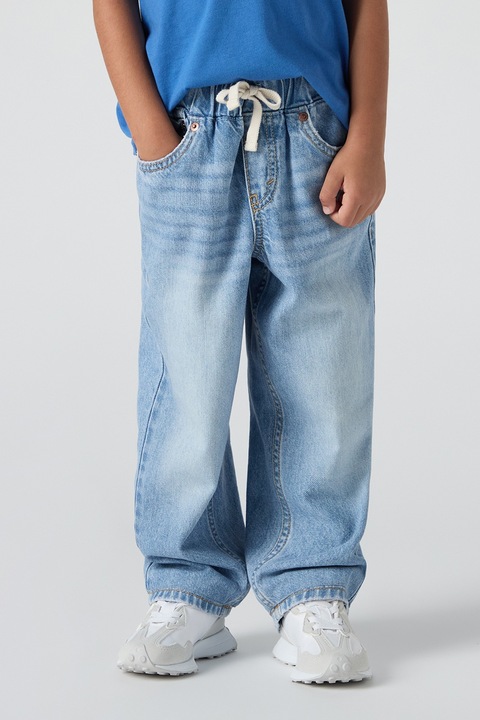 Levi's, Blugi lejeri cu croiala conica Stay, Albastru pal, 128 CM