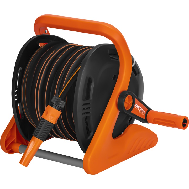 Kerti tömlőtartó 20m + 2m KD2156, alumínium, ergonomikus, UV-álló