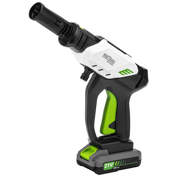 Акумулаторна водоструйка, Kraft&Dele, модел KD5374, 300W, 21V, 3000mAh, 60 бара, пълен комплект