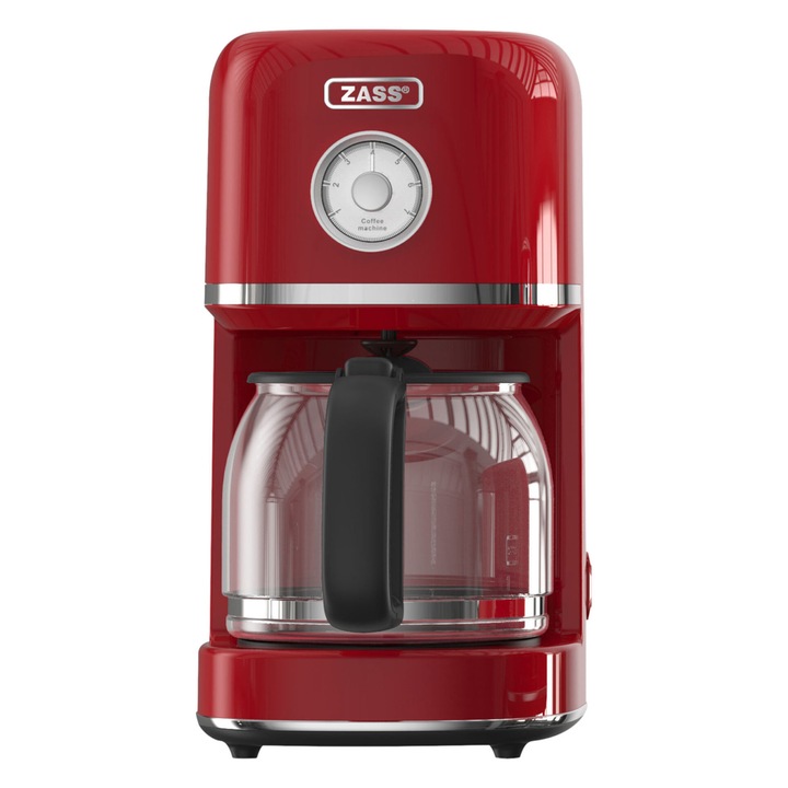 Кафемашина с филтър ZASS ZCM 15 Scarlet Sage – 800W, 1, 5 L, 12 чаши, против прокапване и поддържане на топлина