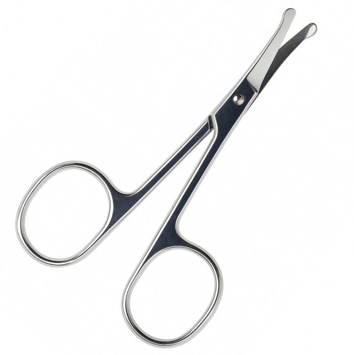 Forfecuta de unghii pentru copii Bocioland, din otel inoxidabil, cu manerele ergonomice si varfuri rotunjite