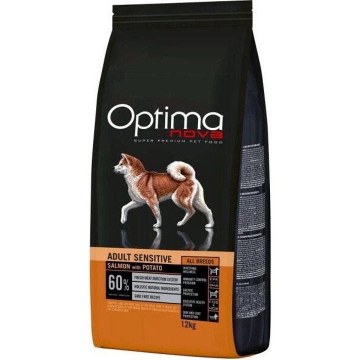 Hrana Uscata pentru Caini Optimanova cu Somon si Cartofi 12 kg