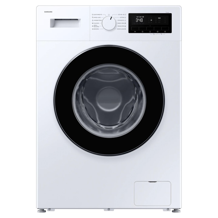 Samsung WW90FG3M05AWLE elöltöltős mosógép higiénikus gőz technológiával, 9 kg, 1400 RPM, fehér