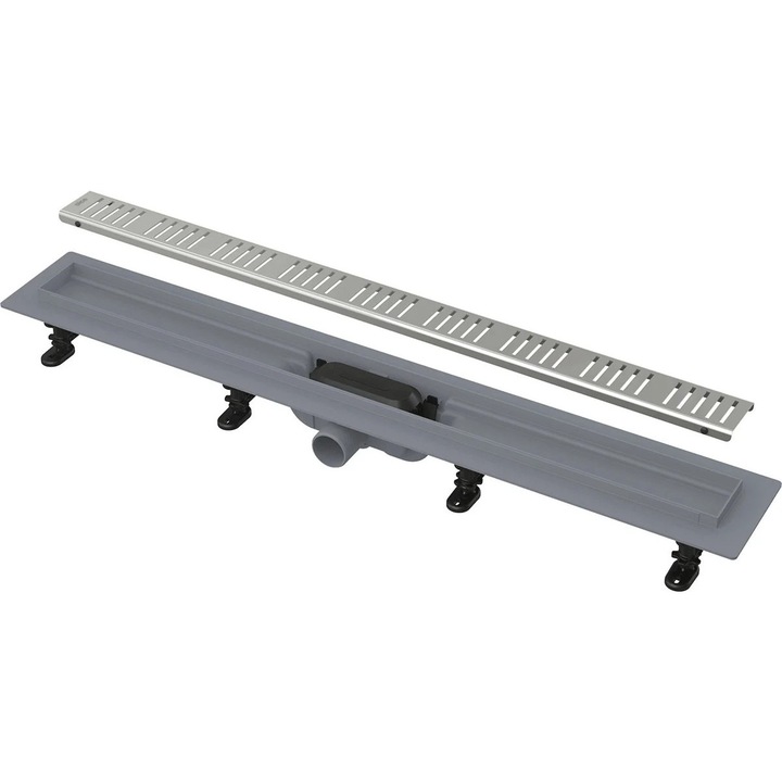 Rigola de duş Alca APZ10 Simple, rezistentă la chimicale, cu grătar perforat, 500mm
