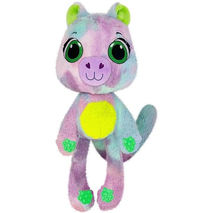 Noriel, Jucarie mini de plus parfumata, Bubble Pops, S1, Spearmint Splash Capibara, 23 cm