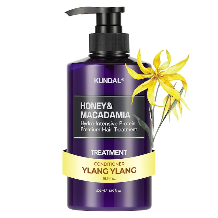 Kundal Honey & Macadamia Protein Hajbalzsam - Ylang Ylang illat 500ml