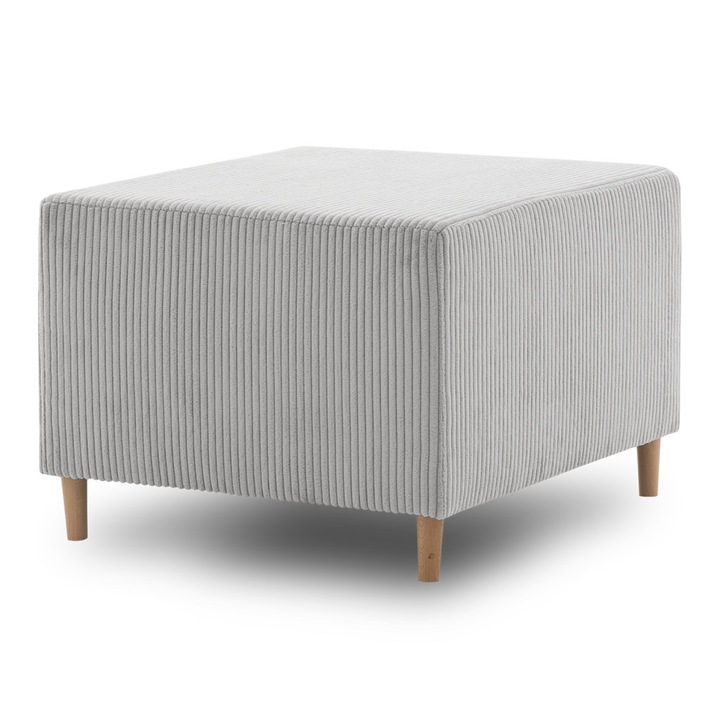 Fireze puff, kordbársony, szürke