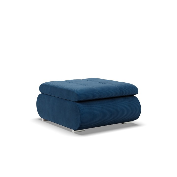 Tokio puff, kordbársony, kék