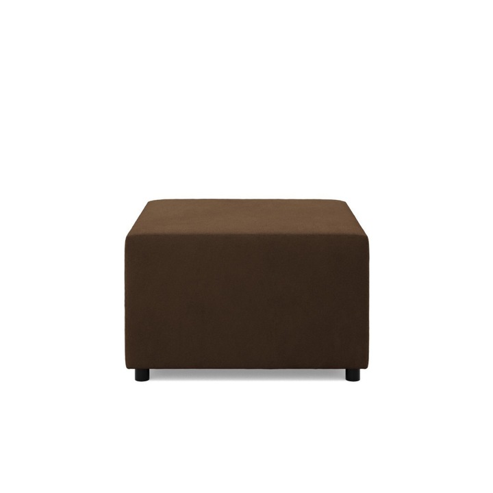 Zeus puff, szövet anyag, 70x70, barna