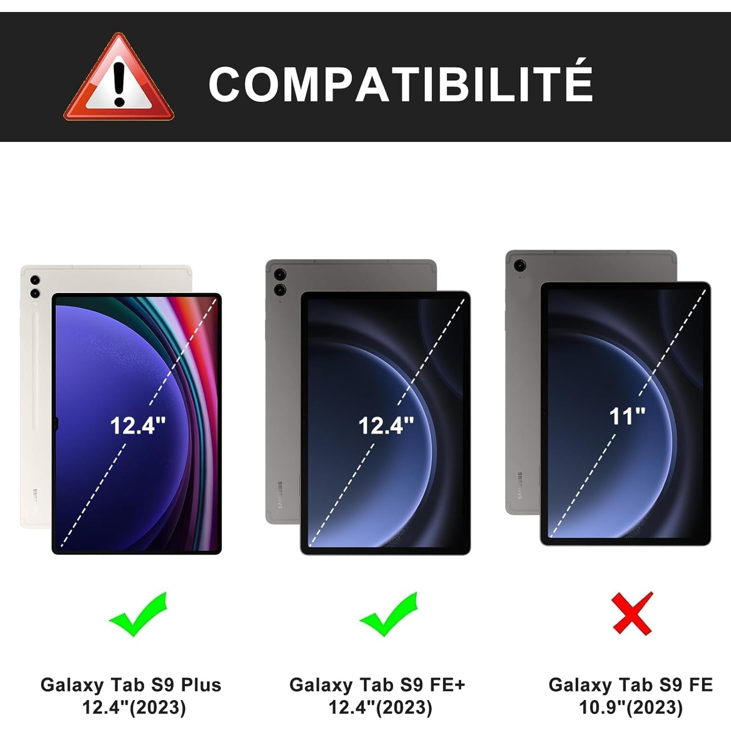 Husa si tastatura cu Iluminare compatibila cu Samsung Tab FE+/S9 FE Plus 12 "4"