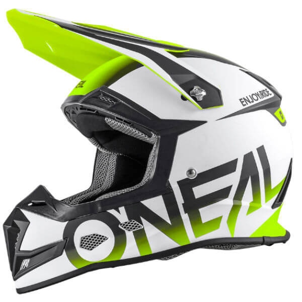 O'NEAL 5 Series Blocker cască cross alb-verde neon - eMAG.ro