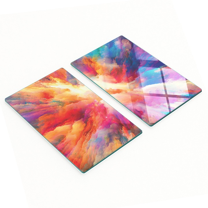 Tocatoare de bucatarie Tulup, set 2 bucati, sticla, 30x52cm, antiderapante, rezistente la temperaturi ridicate