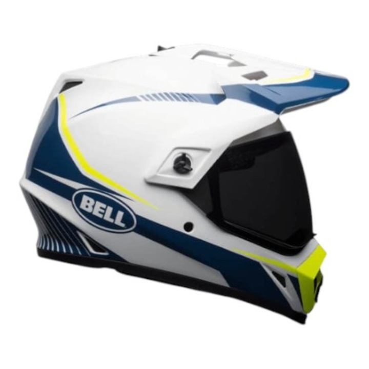 BELL MX-9 Adventure MIPS Torch fényes fehér-kék cross/enduro bukósisak