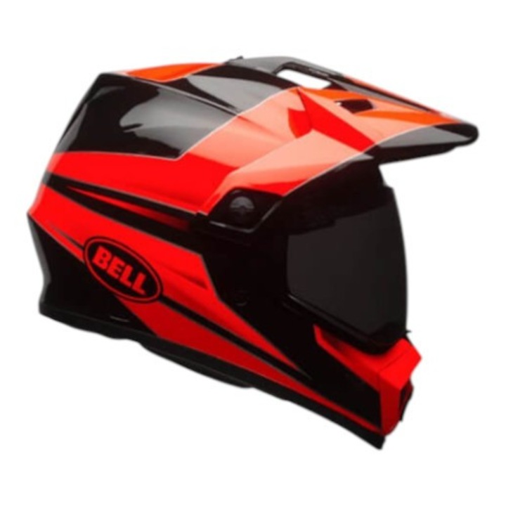 BELL MX-9 Adventure MIPS Stryker Flow fényes narancs-fekete cross/enduro bukósisak