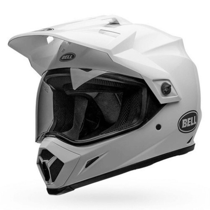BELL MX-9 Adventure MIPS Plain fényes fehér cross/enduro bukósisak
