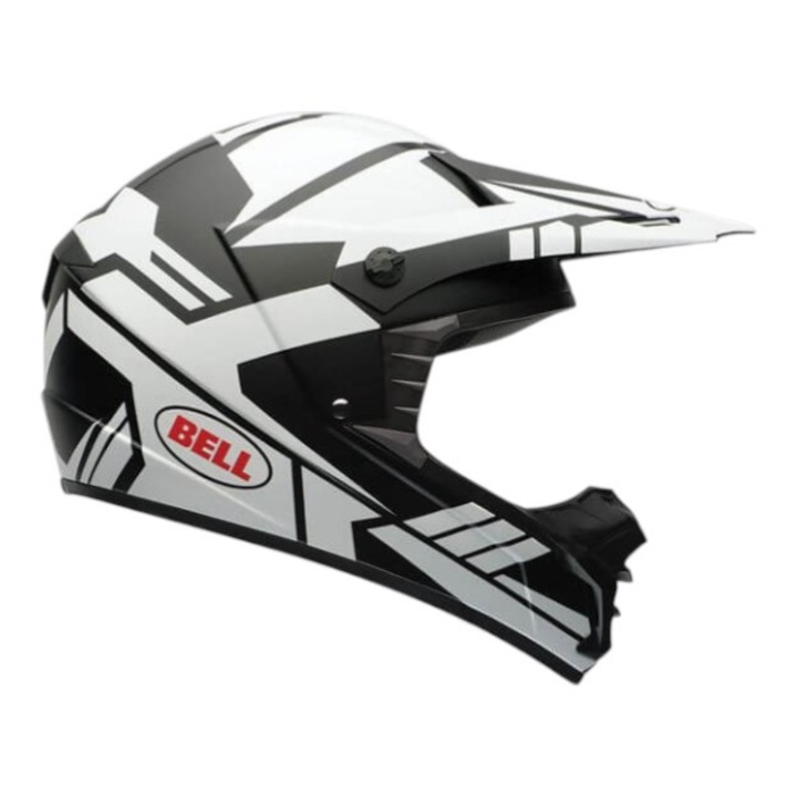 Bell SX-1 Stack cască cross alb-negru mat