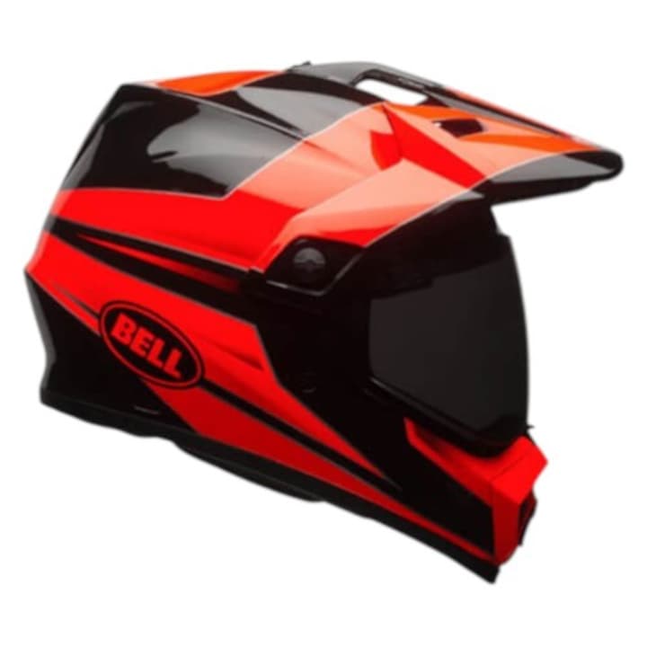 Cască cross/enduro BELL MX-9 Adventure MIPS Stryker Flow portocaliu-negru lucios