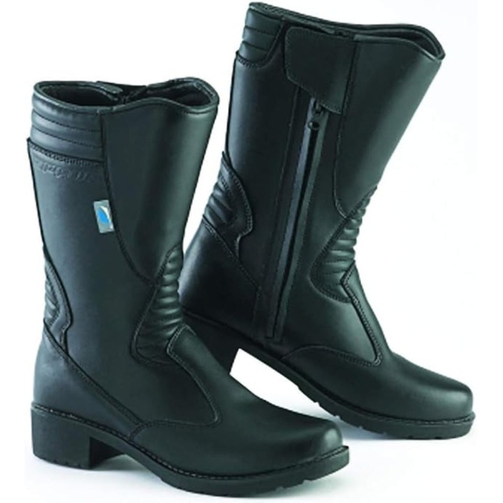 Cizme moto de damă SPADA OLIVIA WP negre pentru viteză/turing