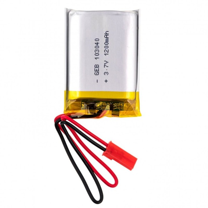 3,7 V-os 1200 mAh-s külső lítium akkumulátor