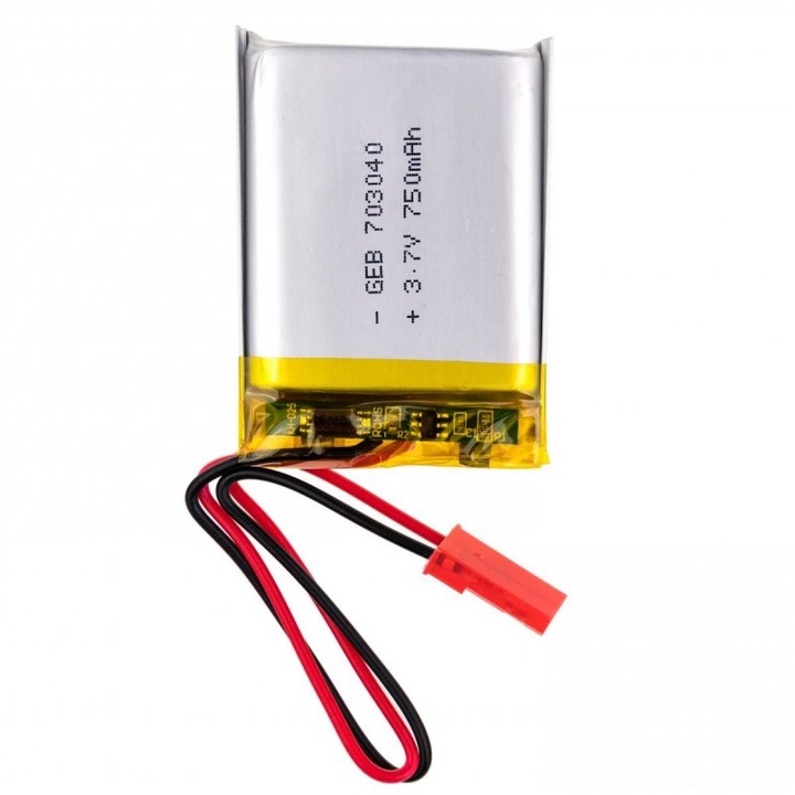 Külső újratölthető lítium akkumulátor 3.7V 750mAh