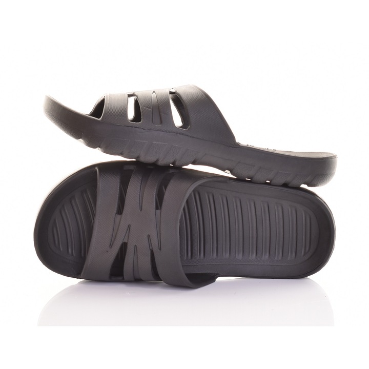 Papuci dama Martinus, cauciuc, negru, sintetic