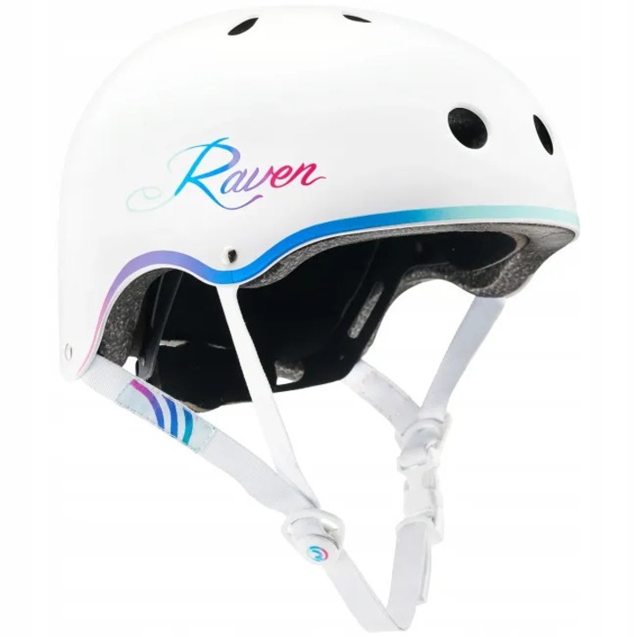 Casca protectie RAVEN Essto, Alb/Neo, Copii, S (52-55cm)