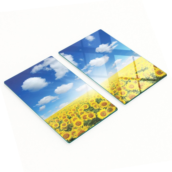 Tocatoare de bucatarie Tulup, set 2 bucati, sticla, 30x52cm, antiderapante, rezistente la temperaturi ridicate