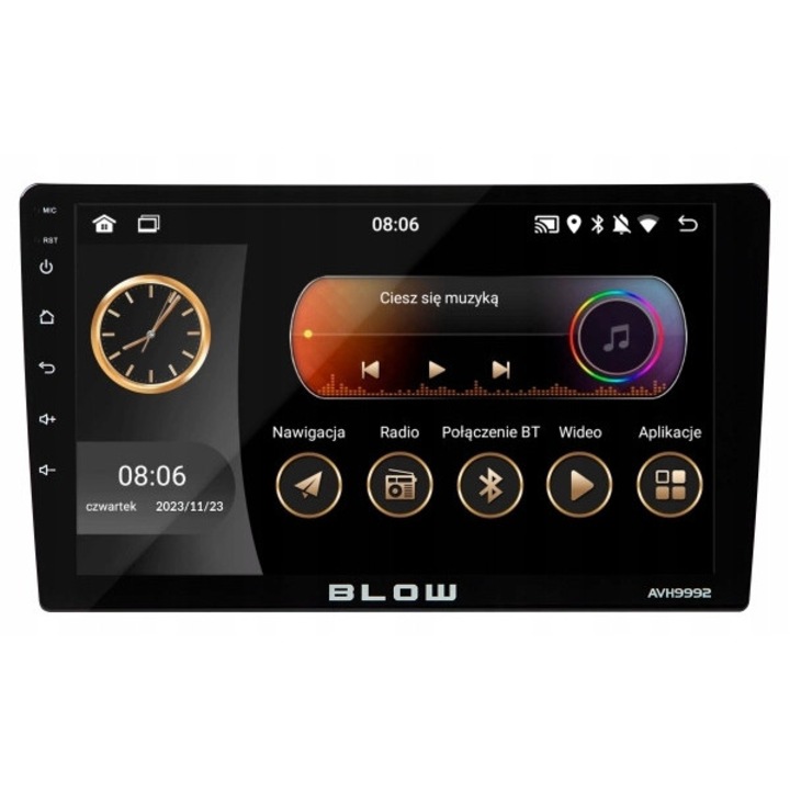 Radio auto 2DIN Blow AVH-9992 Bluetooth, Android CarPlay, 4x50W, USB, 9 inch