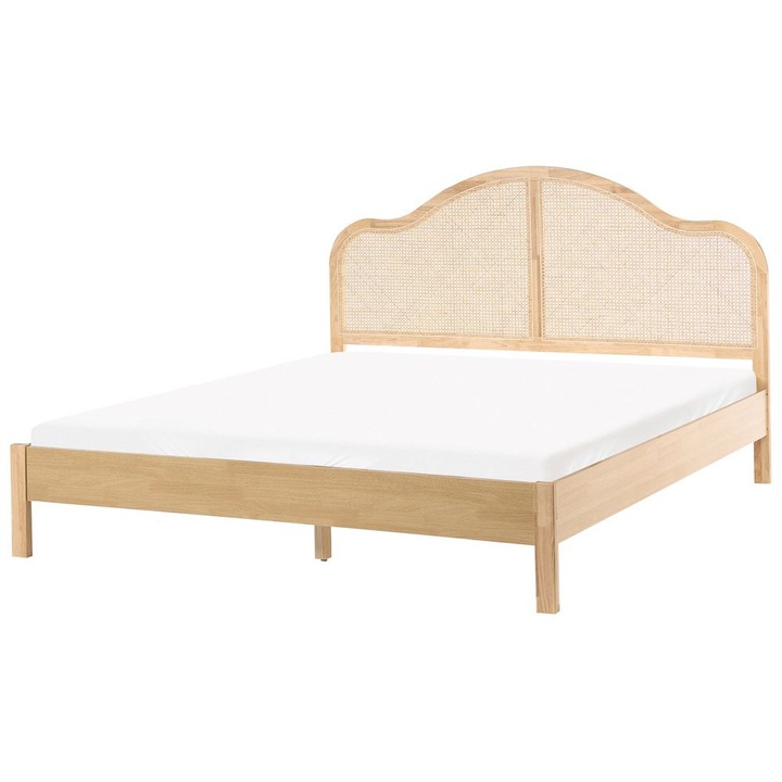 Pat cu lamele Hounoux 180 x 200 cm Maro deschis