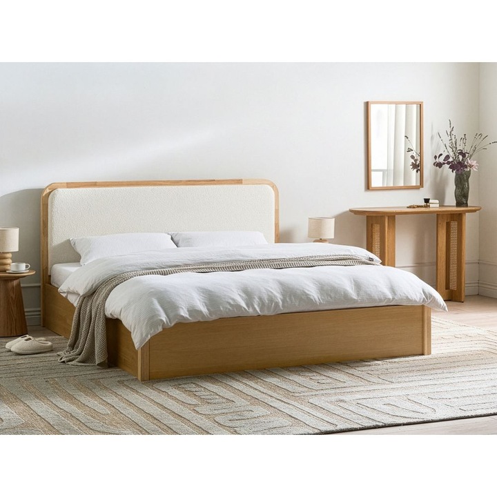 Pat otoman Perouges 180 x 200 cm Maro deschis