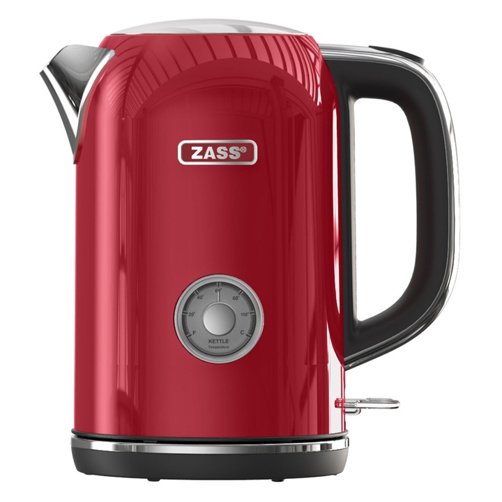 Fierbator electric Zass ZCK 15 Scarlet Sage, 1,7L, 1850-2200W, oprire automata, baza rotativa