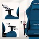 Scaun Gaming, Huzaro, Force 5.7, Perna pentru cap, Cotiere ergonomice 2D, Functie deviere cu blocare, Suport extensibil pentru picioare, Perna lombara, Certificat SGS, scaun reglabil, inaltime reglabila, pana la 136 kg, Albastru