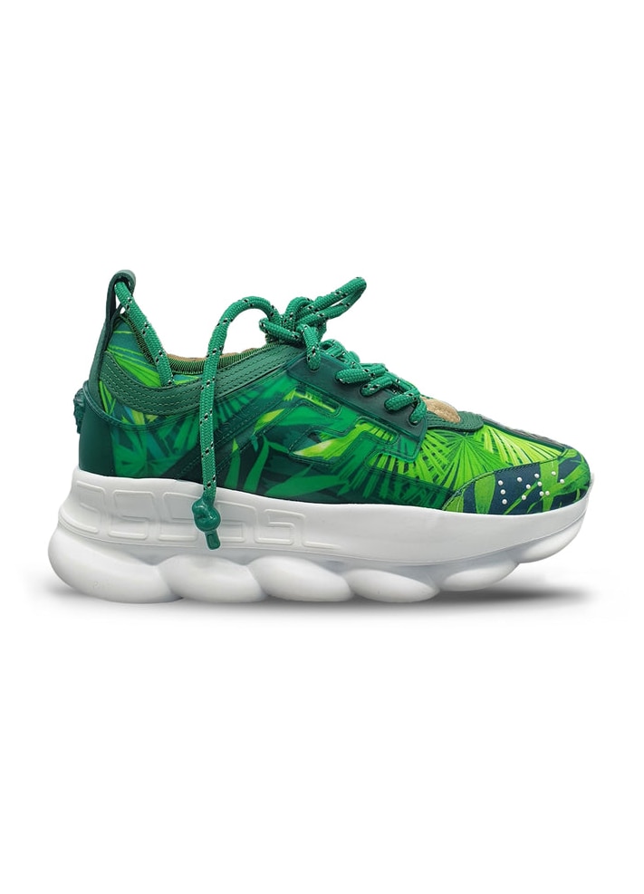 Pantofi sport Versace Chain Reaction Jungle, verde, marime 46 EU