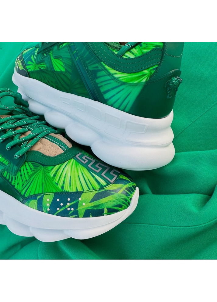 Pantofi sport Versace Chain Reaction Jungle, verde, marime 46 EU