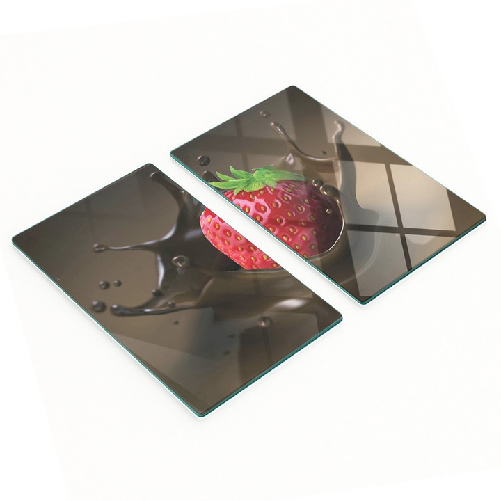 Tocatoare bucatarie Tulup, set 2 buc, sticla calita, 30x52cm, antiderapante, rezistente la temperaturi ridicate