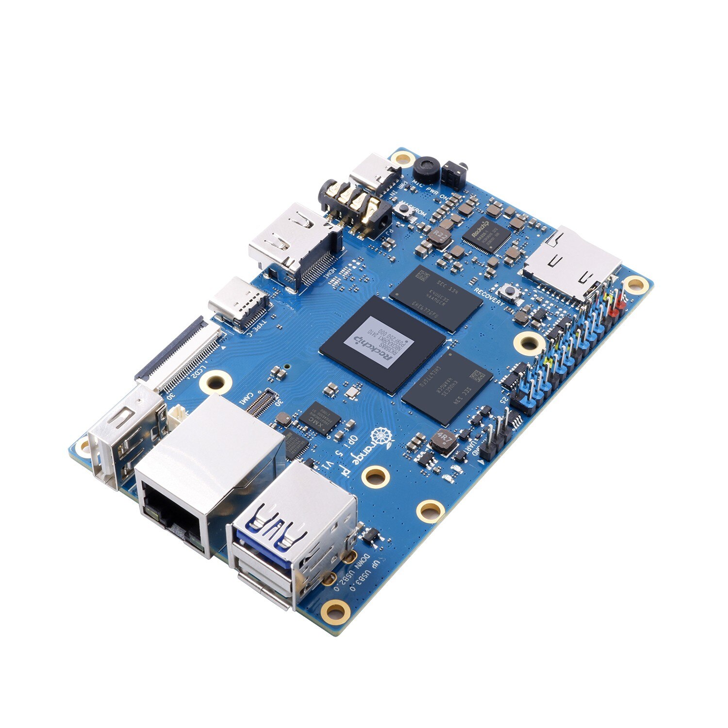 Microcomputer Orange Pi 5, 16 GB RAM, procesor RK3588S, HDMI 8K ...